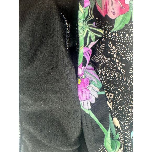 Johnny Was CSW2523AM Black Butterfly Cross Back One Piece Multicolor Size S NWT - Picture 12 of 12